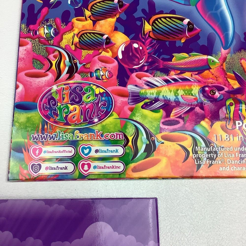 Lisa Frank Portfolio Folders Hunter Dancing Dolphins Rainbow Mischief Lot of 3 - Picture 8 of 10